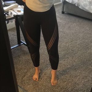 Lululemon black mesh leggings